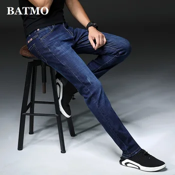 BATMO 2019 nov prihod kavbojke moški Modni elastične moške jeans visoke kakovosti Udobno Vitek moški bombaž jeans hlače,1835