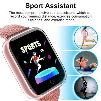 Moda Pametno Gledati Ženske 2020 Smartwatch Moških Otroci Šport Zapestje Gledati Fitnes Zapestnica Tracker Srčnega utripa za Android IOS
