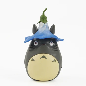 6-9 cm 4pcs/veliko Studio Ghibli Moj Sosed Totoro Akcijska Figura, Igrače Hayao Miyazaki Cvet Totoro Vrtnarstvo Domače PVC Model Lutke