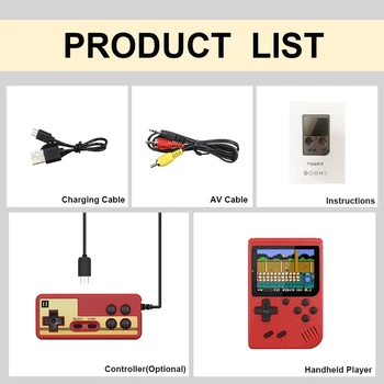 Najnovejši GameBoy 400 V 1 Retro Video Igra Konzola Ročni Igra Prenosnih Pocket Igre Konzole Mini Ročni Igralec za Otroke Darilo
