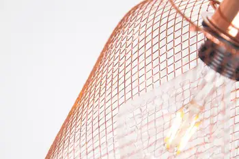 Galvanoplastika sodobno kovinsko kletko obesek lučka,letnik rose zlata birdcage ustvarjalne viseče svetilke za restavracijo dnevna soba