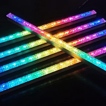 COOLMOON Računalnik 5V/4PIN Aluminija RGB Barvni Svetlobni Trak Svetlobe z netic Multicolor RGB LED Onesnaževanja Barvo Svetilke