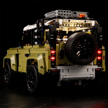 Led Svetloba Nastavite Združljiv Za Lego Bloki 42110 Land Rover Zagovornikov Off road Vozila Tehnologije Skupina Serije Zbiranje Igrač