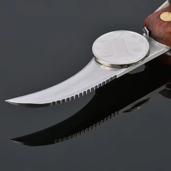 Zložljivi Folding Nož Rezilo Mini Lesnih Gob Nož Frictional Ročaj Prenosni Žepni Nož Na Prostem Preživetje Orodja