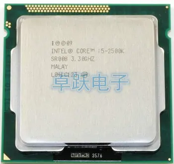 Brezplačna dostava original Intel i5 2500K Procesor Quad-Core 3.3 GHz LGA 1155 TDP:95W 6 MB Predpomnilnika Z HD Graphics core i5-2500k