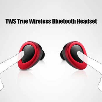 TWS-K2 Prenosni Mini Brezžična Bluetooth Slušalke z Polnjenje Box Stereo Zvok Športne Slušalke Čepkov Z Mikrofonom
