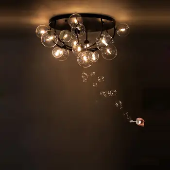G9 led Postmoderni Steklenimi Mehurčki Oblikovalec LED Svetilke.LED Luči.Stropne Luči.LED Stropna Luč.Stropna Svetilka Za Foyer Spalnica