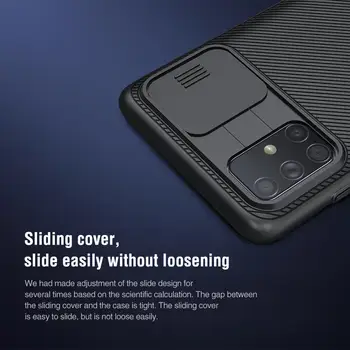 Za Samsung Galaxy A71 Primeru Nillkin Camshield Primeru Potisnite Pokrov Kamere Varstvo PC Zadnji Pokrovček za Samsung Galaxy A71 Primeru Telefon
