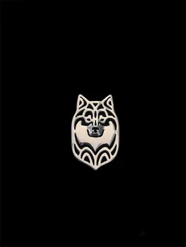 Nov Design Classic Živali Finski Lapphund Pes Broche Zlata, Srebrna Barva Oblikovalec Broška Za Moške Overwatch Darilo Za Prijatelja Očeta