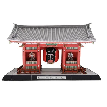 Japonska Tempelj Asakusa Leimen Zgradbe 3D Papir Model Zgodovinsko Znameniti Arhitekturi Model Priročnik DIY Ročno Delo 27x20x26cm