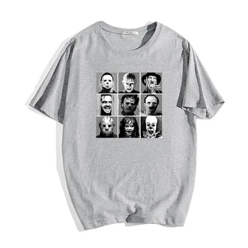 Modni Vzorec Moški Ženske American Horror Story T Shirt Priložnostne Fantje Dekleta Kratek Rokav Tees Vrhovi Kpop Teens Par T-shirt Darilo