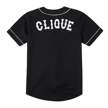 2019 Novih Moških Dihanje Očesa Baseball Jersey Hip-Hop T-shirt Unisex Baseball Majica Črna Bela Barva majice Plus Velikost M-XXL