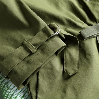 Sokotoo Moške svoboden dolg rokav jumpsuits Priložnostne črno vojsko zelena kombinezon hlače