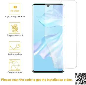 EasyAcc 2PCS Screen Protector TPU Film za Huawei P30 Pro Full Zaščitnik Podporo V-Zaslon Prstnih ID Namestitev Orodje