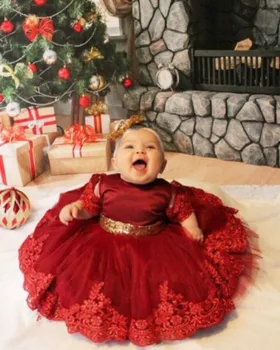 Živahni Otroci Baby Toddler Dekle, Princesa Nazaj Lok Sequins Svate Tutu Obleko