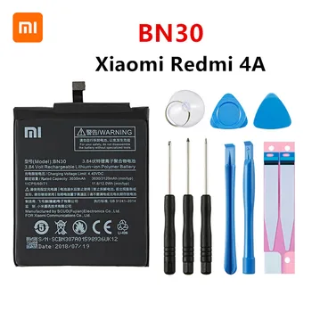 Xiao mi Originalni BN30 3120mAh Baterija Za Xiaomi Redmi 4A Redmi4A BN30 Visoke Kakovosti Telefon Zamenjava Baterije +Orodja