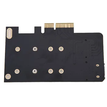 Dvojno M. 2 PCIe Adapter M2 SSD NVME M Ključ SATA-temelji B Ključno, da PCI-e 3.0 x 4 Krmilnik Pretvornik Kartica Podpora 2280 2260 2242 2230