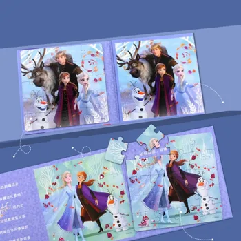 Disney Papir Zgibanje Magnetne Puzzle Risanka Zamrznjene Morska Deklica Sneguljčica Mickey 4 Stilov Zgodnjega Učenja Otroške Igrače
