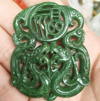 Božični okraski družino Green Jade Zmaj Obesek fu srečo kip več stilov brezplačna dostava