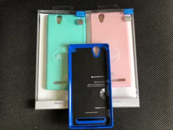 Original živo Srebro Goospery Barve Pearl Jelly Prilagodljiv TPU Mehko Mobilni Telefon Kritje velja Za Sony Xperia T2 Ultra
