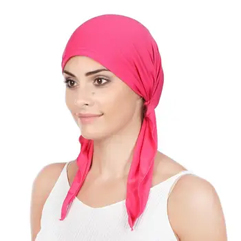 Barva muslimanske ženske notranje hijabs skp arabski ovijte glavo, šal Turban bonnet pripravljen nositi hidžab femme underscarf kape turbante
