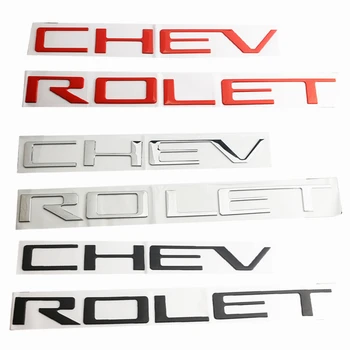 3D Črke ABS Emblem Avto Styling Zadaj Prtljažnik Značko Nalepke, Nalepke za Chevrolet SILVERADO Auto Dodatki vrata prtljažnika Dekoracijo