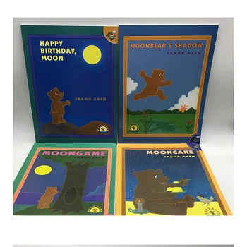 4 Knjige/set Happy Birthday Luna/luna Igra/luna Nosi Učenje angleščine Zgodba Kolorit Knjig za Otroke V angleškem Jeziku