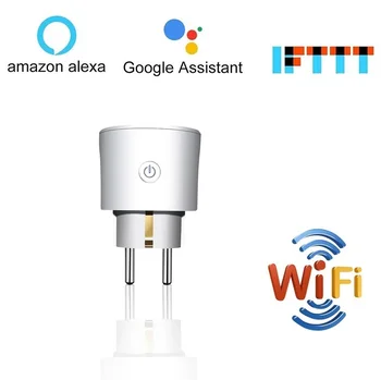 Brezplačna Dostava EU Wifi Smart Plug Daljinski upravljalnik Vtičnico 16A Tuya Brezžično Smart električno Vtičnico in Podpiranje Alexa Google Domov Mini IFTTT