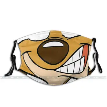 Anime Usta Masko Timon Grin 3d Tiskanja za Večkratno uporabo Usta Masko Stroj Filter Proti Prahu, Maske za Obraz Maska Lion King