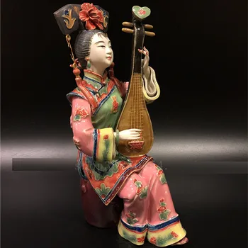 Kitajski Slog Ustvarjalne Lepe Ženske Umetnosti Kiparstvo Klasična Lady Kip Handcraft Keramične Obrti Doma Dekoracijo R4150
