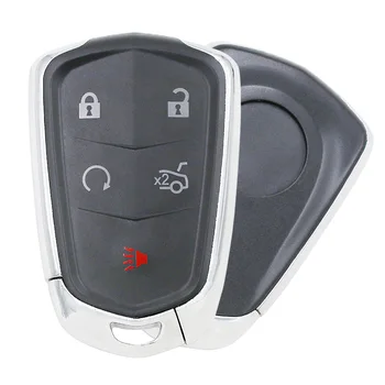 Smart Remote Tipka 5 Gumb za Vstop brez ključa Fob 433MHz za Cadillac XTS CTS CT6 ATS 2017-2018 HYQ2EB z zasilni ključ