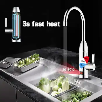 3000W Električni vroče vode pipa takojšnje ogrevanje kuhinja vode hitro ogrevanje bojler doma tuš kopalna kad majhno kuhinjo zaklad