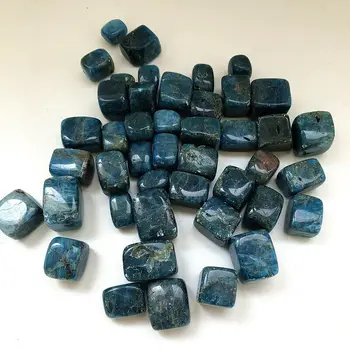 Naključno naravno modrem apatite quartz crystal padle kocke, kamenje, reiki healing home dekoracijo za prodajo 100 g