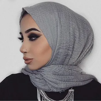 70*175cm Mehko Bombažno Perilo Šal Šali Muslimanska oblačila Hidžab Hijabs Šal Rute Obloge Ženske Headscarf Nacionalni Slog Neckerchief