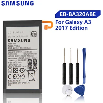 Originalna Nadomestna Baterija Za Samsung Galaxy A3 2017 A320 2017 Izdaja Originalne Baterije Telefona EB-BA320ABE 2350mAh