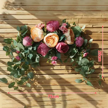 75 cm Umetne Svile Cvetja Tabela Jedru Domov DIY Poroko Loka Dekor