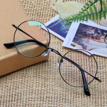 Titana Pregleden Okrogle Očala Moški Ženske Retro Harry Krog Eye Glasses Optična Očala Okvir Majhne Jasno Očala Zlato