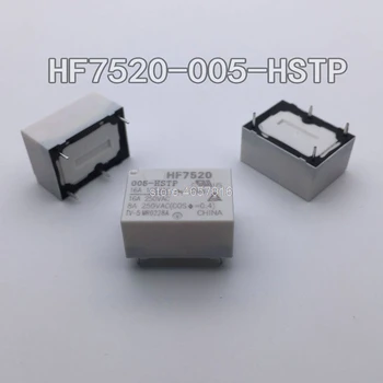 10pcs/veliko HF7520-005-HSTP Rele 5VDC skupina običajno odprti 4-pin visoko obremenitev 16A250VAC belo lupino