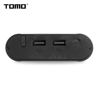 TOMO P4 18650 Polnilnik Moči banke primeru litijeva baterija smart polnilec škatla za shranjevanje indikator LED Dual USB izhod vrata