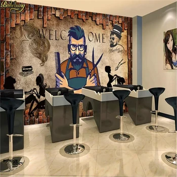 Beibehang po Meri 3d ozadje zidana zid lase salon, frizerski salon, kozmetični salon v ozadju stene papirja de papel parede