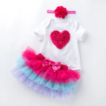1 2 Leto Baby Girl Oblačenja Princesa Dekleta Tutu Obleko Malčka Otroci Oblačila Baby Krst 1. Prvi Rojstni dan Obleke Infantil Vestido