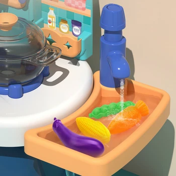 Otrok Simulacije Kuhinja Igrača Nastavite Pretvarjamo, Igrajo Mini Igrača Hrane Posode za Kroženje Vode za Kuhanje Namizni Kuhinjski Pribor