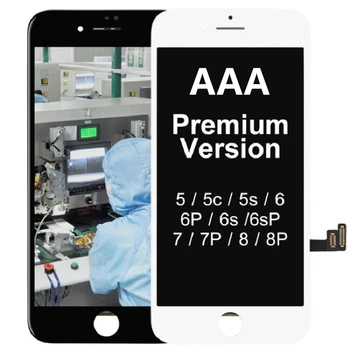 Veliko AAA Za iPhone 5S SE 6 6Plus LCD Zaslon Kakovosti AAA Zamenjava z Zaslonom na Dotik Za iPhone 7 7Plus 8 8Plus Zaslon