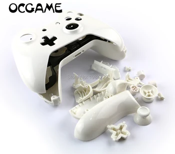 OCGAME 2sets/veliko black&white Brezžični Krmilnik Polno Lupini Primeru Stanovanj za Xbox En/xboxone Nova