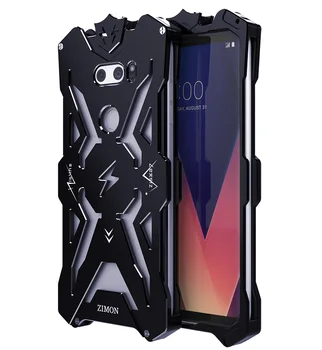 Blagovne znamke Zimon Za LG V30 V 30 Telefon Primerih Močan Shockproof Vijak Ironman Aluminij Metal Ironman Kritje velja za LG V30