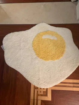 Zgostitev mikrovlaken srčkan jajce v obliki kopeli mat preproga preproge drsi tuš mat, anti-slip talne ploščice za kopalnico