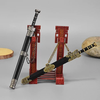 Meč Scabbard Igrača Kraljev Yue/Qin Sabre Meč Orožje Model Igrača 1/6 Obsega Ukrepe Slika Pribor Stari Način Orožje