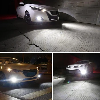 2X H3 LED Avto Žarnice Auto LED Svetilka za Meglo 4014 DRL Dnevnih Zunanje Luči Dan Vožnje Vozila White Ice Blue Avto styling
