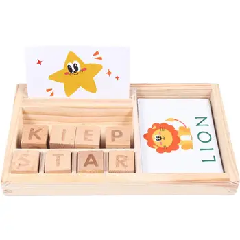 Les Črkovanje Besede, Igre Otroci Zgodaj Izobraževalne Igrače Montessori Izobraževanje Puzzle Igrače za Otroka Fant Darilo Dostava Iz Rusije