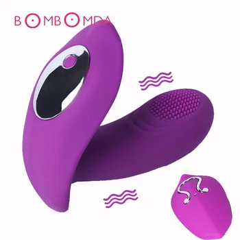 Brez naramnic Dildo, Vibrator Sex Igrače za Ženske Erotične G-spot Massager Klitoris Stimulator Brezžični Daljinski upravljalnik Nosljivi Sex Shop
